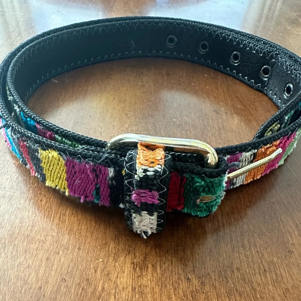 Capezio woven cloth belt
